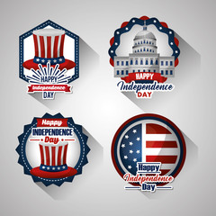 Poster - bundle of presidents day set emblems