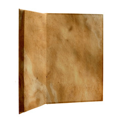 Poster - old open book. isolated on a white background. template for designer