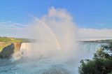 Fototapeta Tęcza - Niagara – wodospad na rzece Niagara, na granicy Kanady, prowincja Ontario i USA, stan Nowy Jork. 
