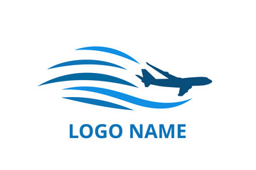 Wall Mural - plane logo