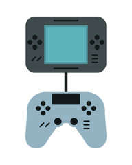 Canvas Print - video game portable with control