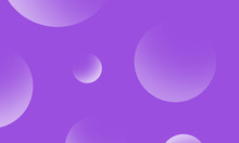 Purple Circles Gradient On Violet Abstract Background. Modern Graphic Design Element.