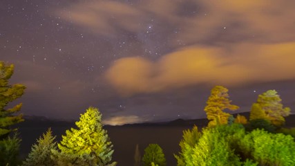 Wall Mural - the milky way galactic core crossing above the sky of patagonia, argentina. amazing view over our un