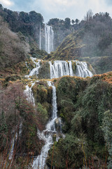 Marble waterfall near Terni in Umbria in Italy