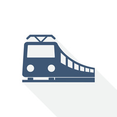 Aufkleber - Train vector icon, railway, transportation concept flat design illustration