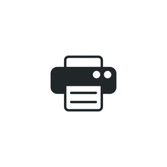 Fototapete - fax icon template color editable. printer symbol vector sign isolated on white background illustration for graphic and web design.