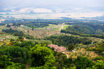 Wall Mural - Italian country side landscape in Monteleone d'Orvieto, Umbria