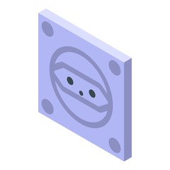 Poster - Classic power socket icon. Isometric of classic power socket vector icon for web design isolated on white background