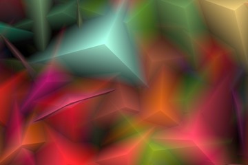 Wall Mural - Abstract background with multi shade geometrical elements