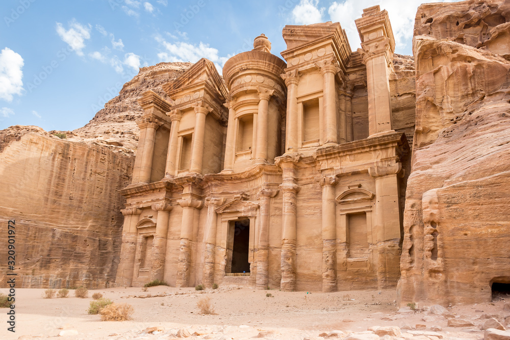 Al-Deir Monastery, Petra, Jordan - obrazy, fototapety, plakaty 