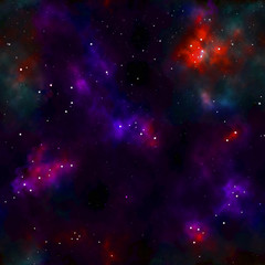 galaxy seamless pattern. space universe repeat bright marble abstract liquid background texture. flu