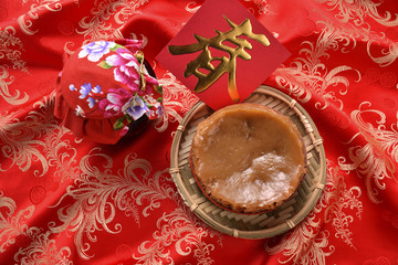 Poster - High angle shot of Chinese New Year cake China