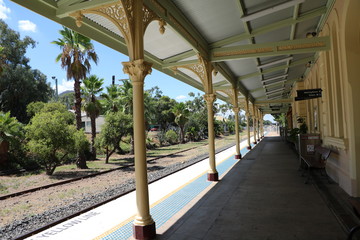 Wall Mural - Railway station werris creek in Tamworth, New South Wales Australia