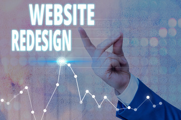 Wall Mural - Conceptual hand writing showing Website Redesign. Concept meaning modernize improver or evamp your website look and feel