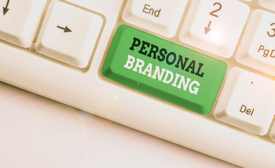 Poster - Handwriting text writing Personal Branding. Conceptual photo process of creating a recognizable professional name