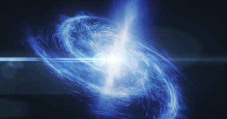 Wall Mural - beautiful spiral galaxy cosmic backgroundformation of star clusters in deep space optical lens flare