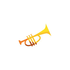 Canvas Print - Isolated trumpet instrument vector design