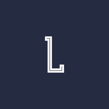 letter L logo design vector icon template