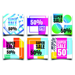 Poster - Modern abstract Sale Banners Design. Discount Banner Promotion Template. Dynamic modern fluid mobile for sale banners. Sale banner template design, Super sale special offer.