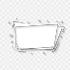 Wall Mural - flat style trendy sign banner label design element
