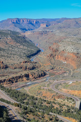 Wall Mural - Scenic Beauty of Salt River Canyon in Gila County, Tonto National Forest, Arizona USA