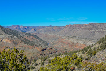 Wall Mural - Scenic Beauty of Salt River Canyon in Gila County, Tonto National Forest, Arizona USA