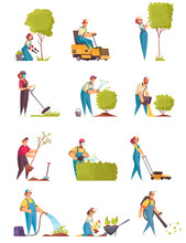 Gardener Icons Set