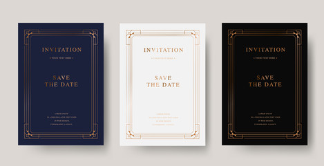 Wall Mural - vintage copper luxury vector invitation card