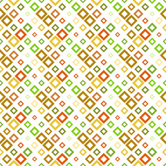 Poster - Colorful seamless diagonal square pattern background - abstract geometrical vector design with squares