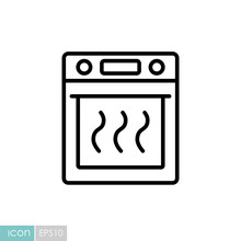 Electric Oven Vector Kitchen Icon