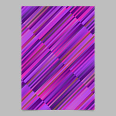 Poster - Geometrical trendy stripe poster design - abstract vector template illustration
