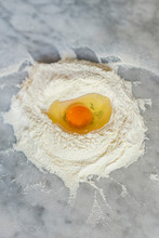Step By Step, Italian Woman Making Homemade Pasta Dough, 3 Of 5