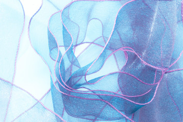 Poster - sheer colored ribbon, digital generated background 