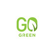 Logo design about go green idea