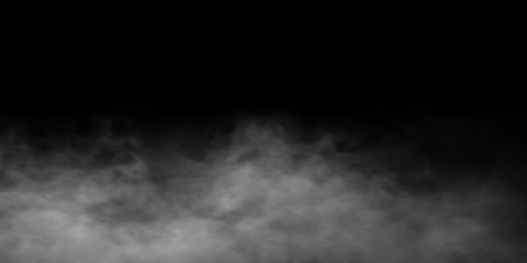Wall Mural - Fog ambient long black background. Seamless loop.