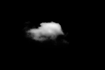 Wall Mural - white cloud with black background