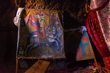 Wall Mural - Art in Lalibela church, Ethiopia