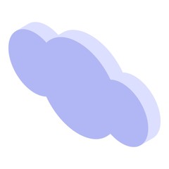 Poster - Data cloud icon. Isometric of data cloud vector icon for web design isolated on white background