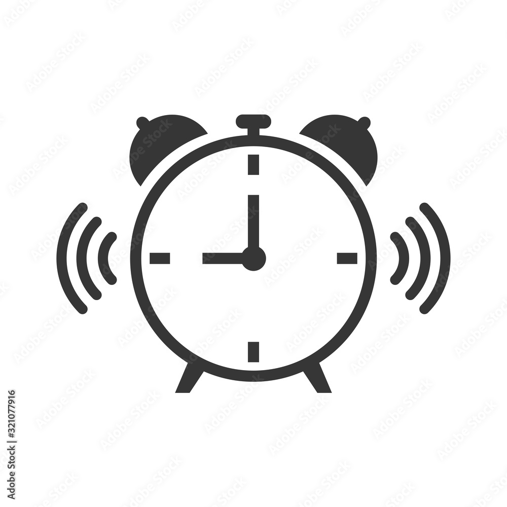 Alarm Clock Icon Vector Illustration