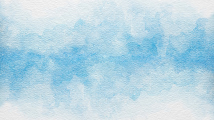 Poster - Blue azure turquoise abstract watercolor background for textures backgrounds and web banners design