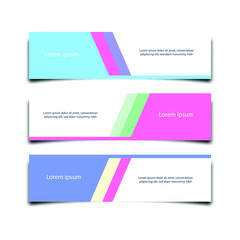 Fototapete - Abstract Web banner design background or header Templates vector illustration