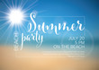 © Petr Vaclavek - Vector summer party invitation poster template