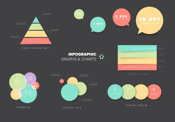 Poster - Collection of Infographic charts