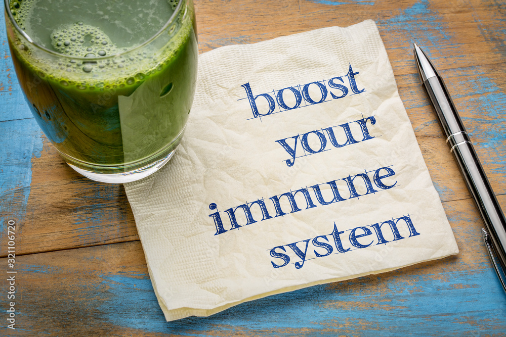 boost your immune system - obrazy, fototapety, plakaty 