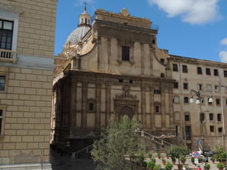 Wall Mural - Palermo – Church of Santa Caterina facade 