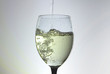 wine poured into a glass