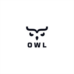 Wall Mural - Simple Owl Logo design template idea