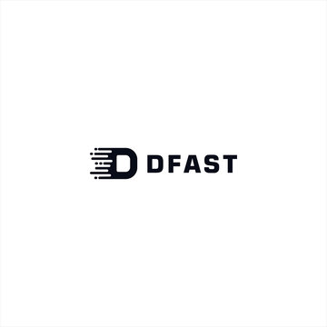 initial letter D Logo design template