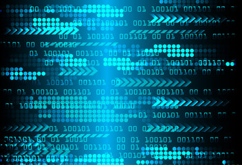 blue cyber circuit future technology concept background