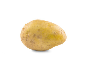 Wall Mural - potato an isolated on white background